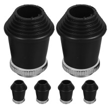 12Pcs Black Drum Mute Pads Rubber Bass Drum Legs Floor Protection Kit