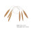 6Pcs Smooth Wooden Knitting Needles Thick Wool Craft Tools Multi Color 11