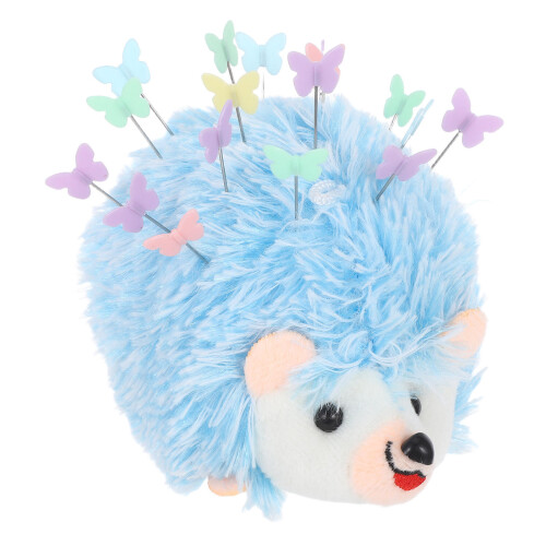5Sets Soft Hedgehog Needle Cushion with DIY Flat Head Sewing Pins