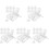 40Pièces Accessoires Apiculture Cages Transparentes Plastique 4