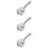 3Pcs ABS Water Filter Faucet for Sink Silver Kitchen and Bathroom Use 10