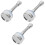 3Pcs ABS Water Filter Faucet for Sink Silver Kitchen and Bathroom Use 5