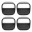 4Pcs Wall Hanging Hydroponic Pots Black Plastic Indoor Plant Holders 9