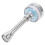 3Pcs ABS Water Filter Faucet for Sink Silver Kitchen and Bathroom Use 3