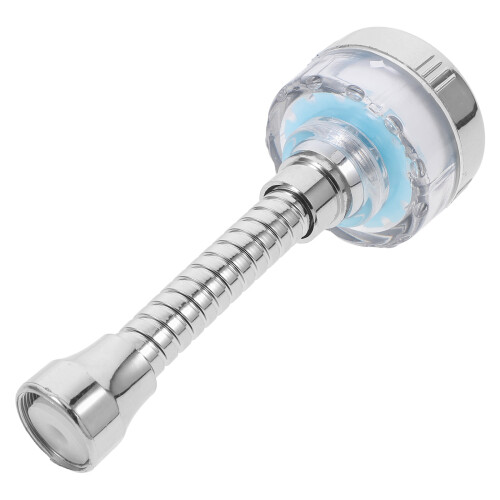 3Pcs ABS Water Filter Faucet for Sink Silver Kitchen and Bathroom Use 2