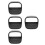 4Pcs Wall Hanging Hydroponic Pots Black Plastic Indoor Plant Holders 8