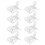40Pièces Accessoires Apiculture Cages Transparentes Plastique 3
