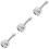 3Pcs ABS Water Filter Faucet for Sink Silver Kitchen and Bathroom Use 7