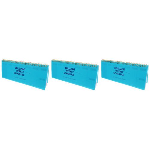 3Pcs Portable Green Weekly Planner Daily Organizer Writing Notebook 2