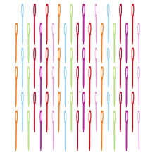 200Pcs Strong Plastic Sewing Needles with Large Eye for DIY Hand Craft