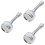 3Pcs ABS Water Filter Faucet for Sink Silver Kitchen and Bathroom Use 8
