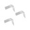 3Pcs White Steel Coffee Filter Stand Cone Holder for Coffee Bar Use 5