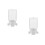 2Pcs White Gecko Water Feeder PP Material 3D Hydration Design 4