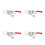 4Pcs Multi Metal Toggle Hasp Clamp Quick Clamp Door Latch Durable Lock 3