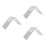 3Pcs White Steel Coffee Filter Stand Cone Holder for Coffee Bar Use 4