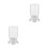 2Pcs White Gecko Water Feeder PP Material 3D Hydration Design 6
