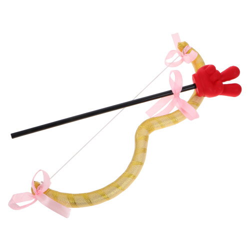 2Sets Plastic Cloth Cupid Bow and Arrow Costume Set for Party Use 2