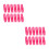 2Pcs Rosy Flexible Sponge Hair Rollers Easy Curling Hairdressing Tools 4