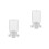 2Pcs White Gecko Water Feeder PP Material 3D Hydration Design 7