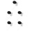 5Pcs Durable Spray Nozzles for Perfume Bottles Black Plastic Metal 9