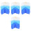 4Pcs Professional Dance Folding Fans Multi Color Silk Bamboo Fans 3