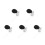 5Pcs Durable Spray Nozzles for Perfume Bottles Black Plastic Metal 6