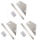 9Pcs Silver Guitar Level Ruler Guitar Neck Notched Straight Edge Tool 2
