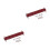 2Pcs PU Red Guitar Amplifier Handle Strap for Speaker Cabinets 10