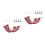 2Pcs Red Woven Fruit Hammock for Hanging Vegetable and Fruit Storage 7