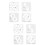 8Pcs Durable Acrylic Quilting Rulers for DIY Sewing Projects 7