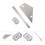 9Pcs Silver Guitar Level Ruler Guitar Neck Notched Straight Edge Tool 10
