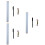 3Sets Assorted Height Chart Wall Decor for Room Measurement 9