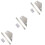 9Pcs Silver Guitar Level Ruler Guitar Neck Notched Straight Edge Tool 5