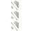9Pcs Silver Guitar Level Ruler Guitar Neck Notched Straight Edge Tool 8