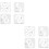 8Pcs Durable Acrylic Quilting Rulers for DIY Sewing Projects 6