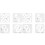 8Pcs Durable Acrylic Quilting Rulers for DIY Sewing Projects 2