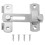 2Pcs Silver Steel Bolt Locking Hasp Door Latch for Window Cabinet Gate 1