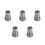 5Pcs Lightweight Titanium Cord Beads Silver for Keychain and Backpack 8