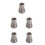 5Pcs Lightweight Titanium Cord Beads Silver for Keychain and Backpack 7