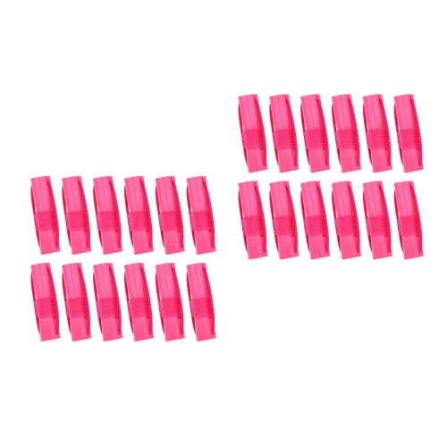 2Pcs Rosy Flexible Sponge Hair Rollers Easy Curling Hairdressing Tools 2