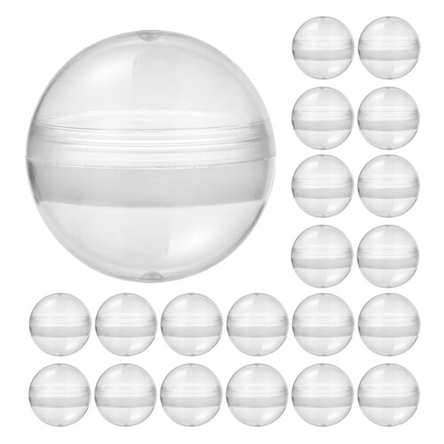 120Pcs Empty Round Capsules Plastic with Convenient Opening for Toys 2