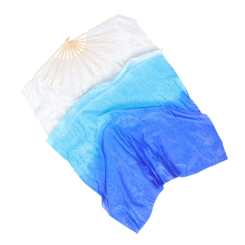 4Pcs Professional Dance Folding Fans Multi Color Silk Bamboo Fans 1