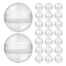 120Pcs Empty Round Capsules Plastic with Convenient Opening for Toys
