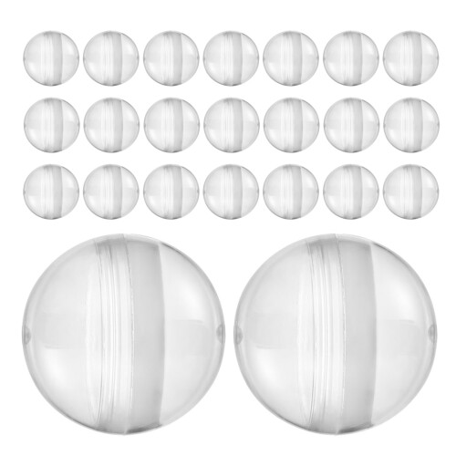 120Pcs Empty Round Capsules Plastic with Convenient Opening for Toys 1