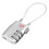 3Pcs Durable Zinc Alloy Tsa Approved Luggage Locks Silver 3-Digit Code 2