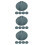 15Pcs ABS Light Grey Printmaking Sheets Versatile Carving Craft 4