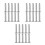 30Pcs Durable Silver Alloy Umbrella Nut Insert Replacements Repair Kit 6