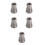 5Pcs Lightweight Titanium Cord Beads Silver for Keychain and Backpack 5