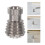 5Pcs Lightweight Titanium Cord Beads Silver for Keychain and Backpack 9