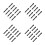 40Pcs Compact Dual Sided Eyeshadow Brush Black Handle Makeup Set 8